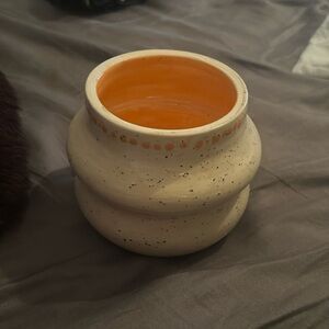 Handmade artisan stoneware pot